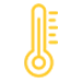 Temperatura de aplicação: Sensores: até 90 C. Unidade central: até 50 C