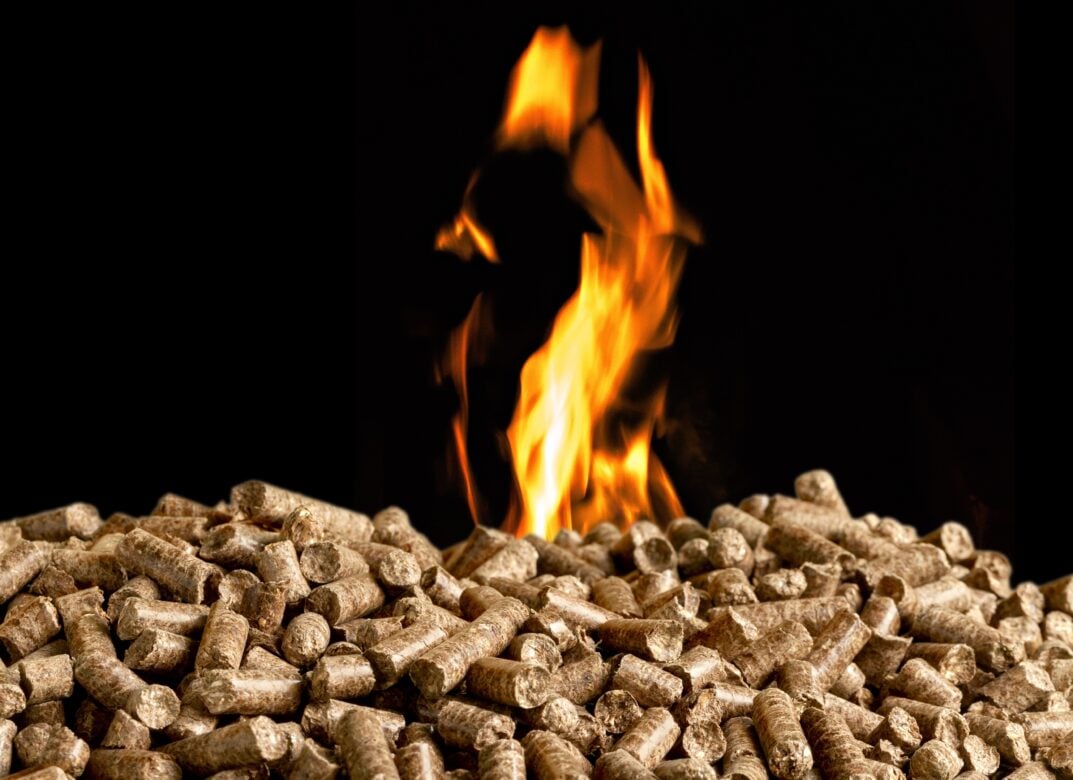 Biomassa: eficiência energética, como aumentar? Pellets Queimando